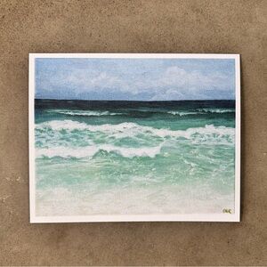 Waves at Panama City Beach Art Print 8x10 Florida FL